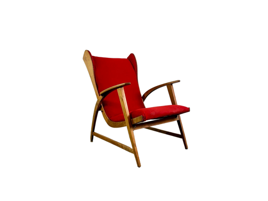 Knoll Antimott Sessel Ohrensessel 1950 Lounge Chair Mid Century