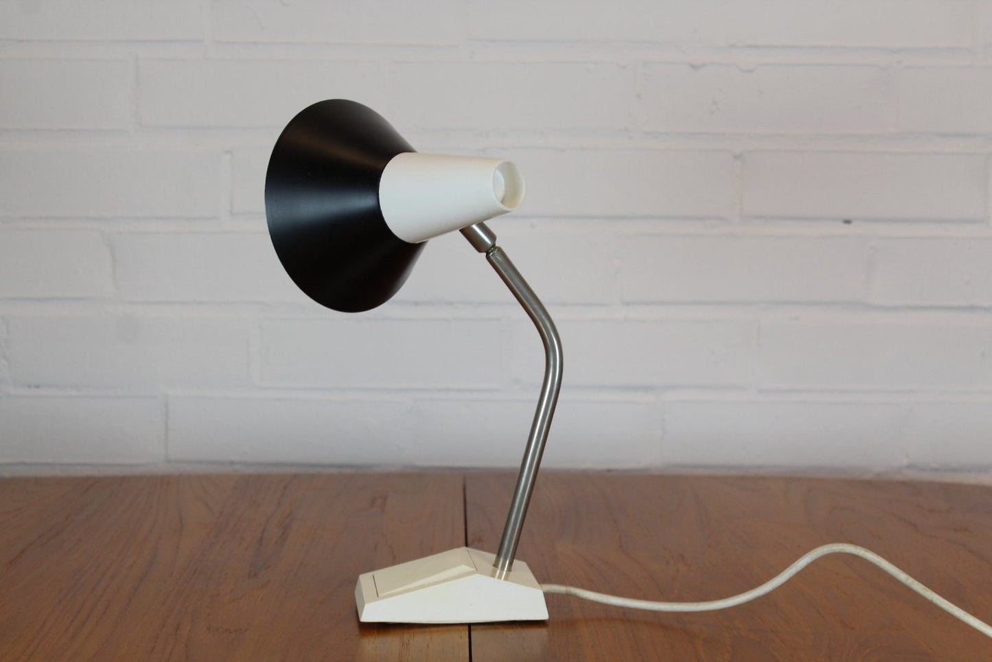Vintage Hoso Schwanenhals Lampe Tischlampe Tischleuchte 1970er