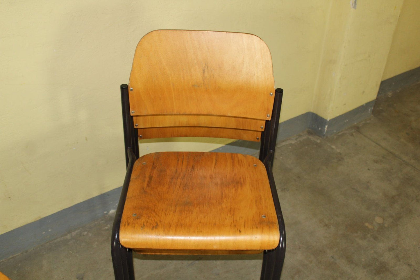 2er Set Vintage Holz Stapelstuhl Industrial Loft Stuhl Stühle