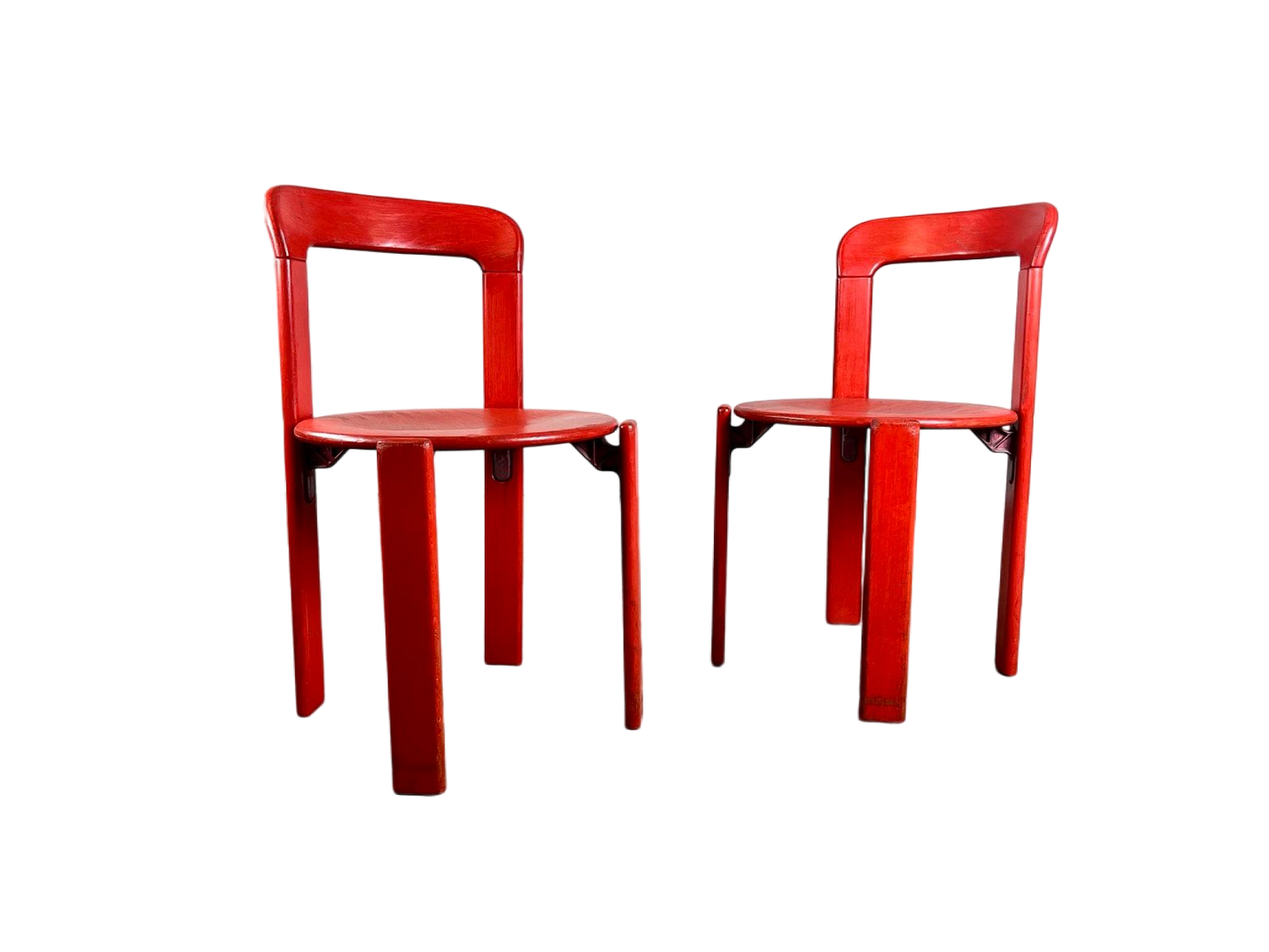 2er Set Vintage Stühle LASIERT Bruno Rey Kusch & Co 1970er Design