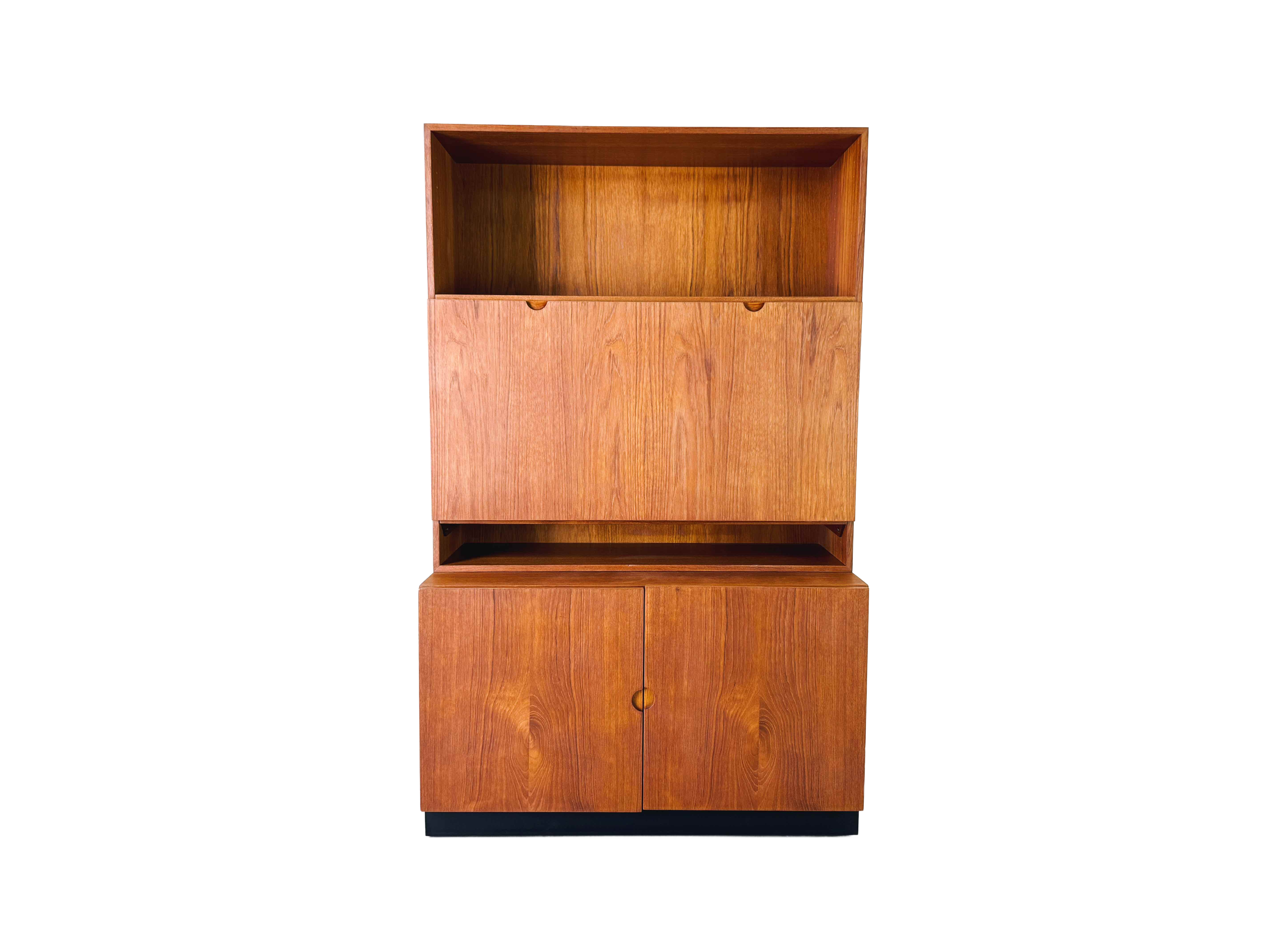 Mid Century Sekretär Bücherregal Bramin Sven Ellekär Teak Regal Schrank