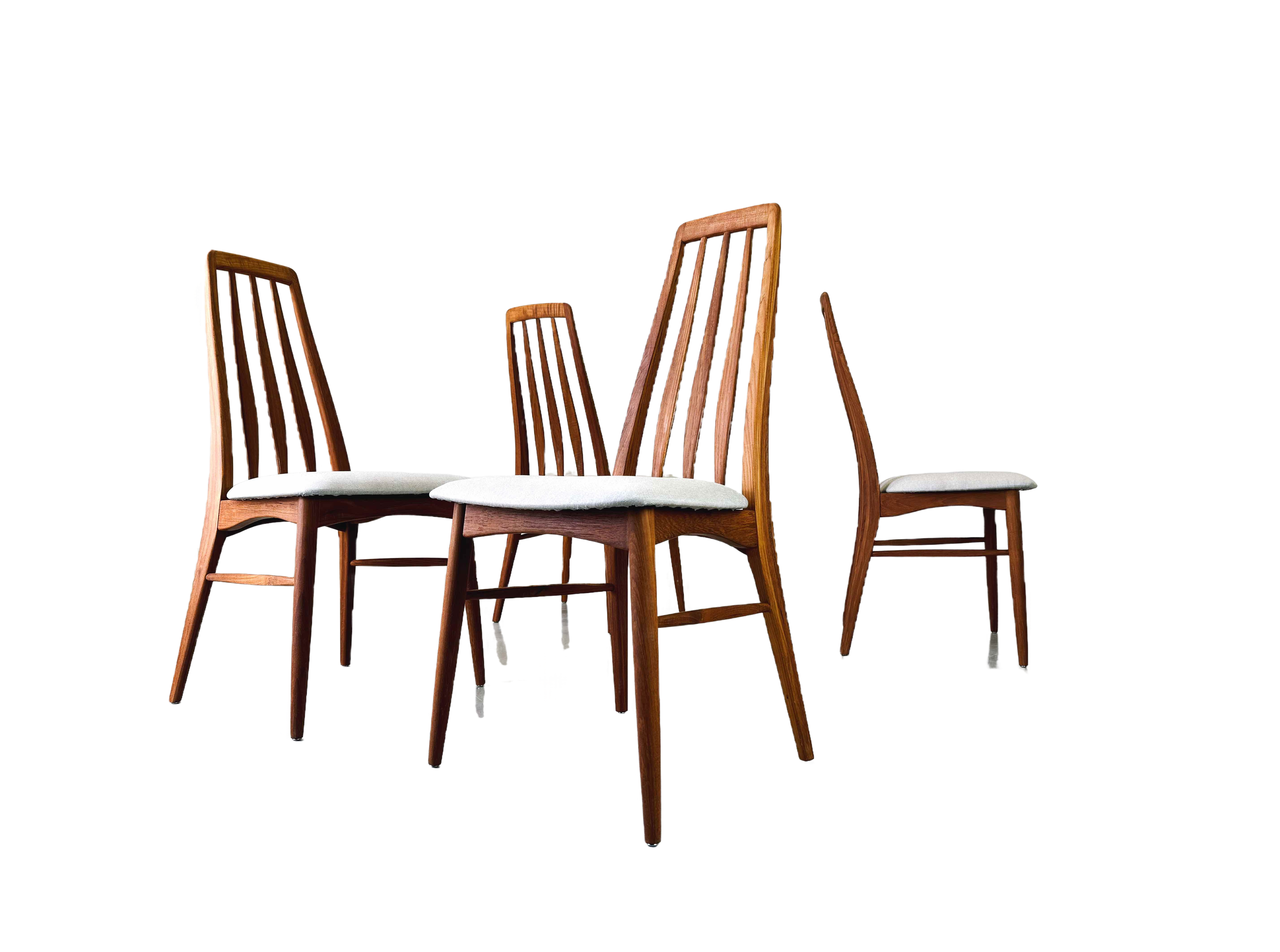 4er Set Mid Century Stuhl Eva Niels Koefoed Hornslet danish design teak