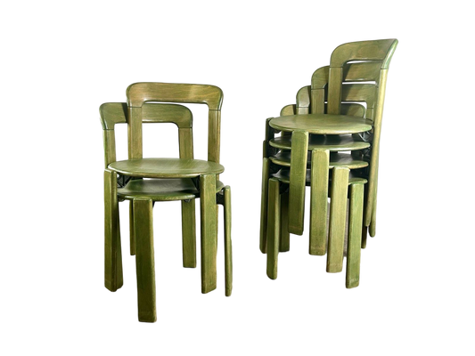 6er Set Vintage Stühle Bruno Rey Kusch & Co 1970er Design
