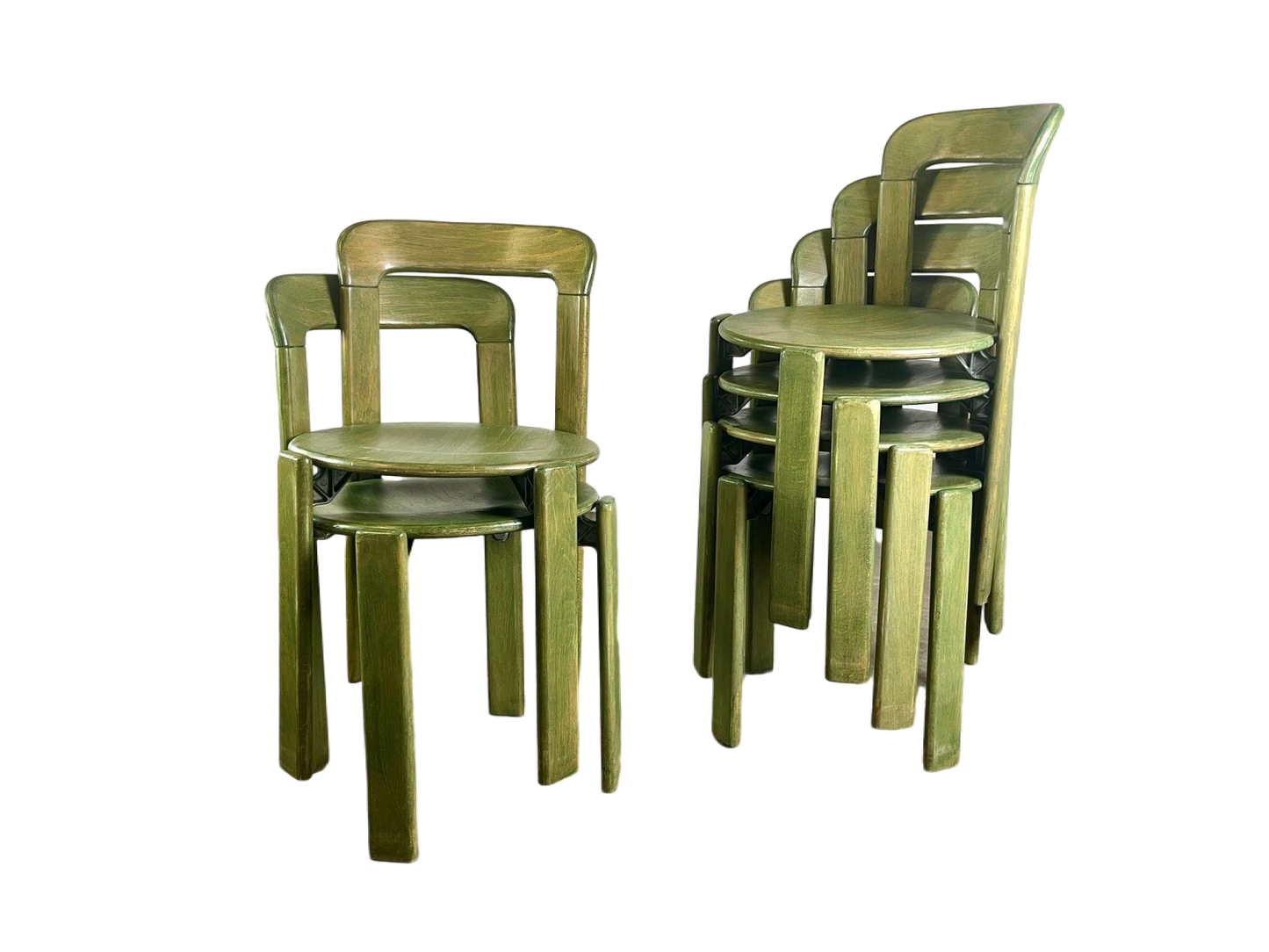 6 Vintage Stühle Bruno Rey Kusch & Co 1970er Design Poland