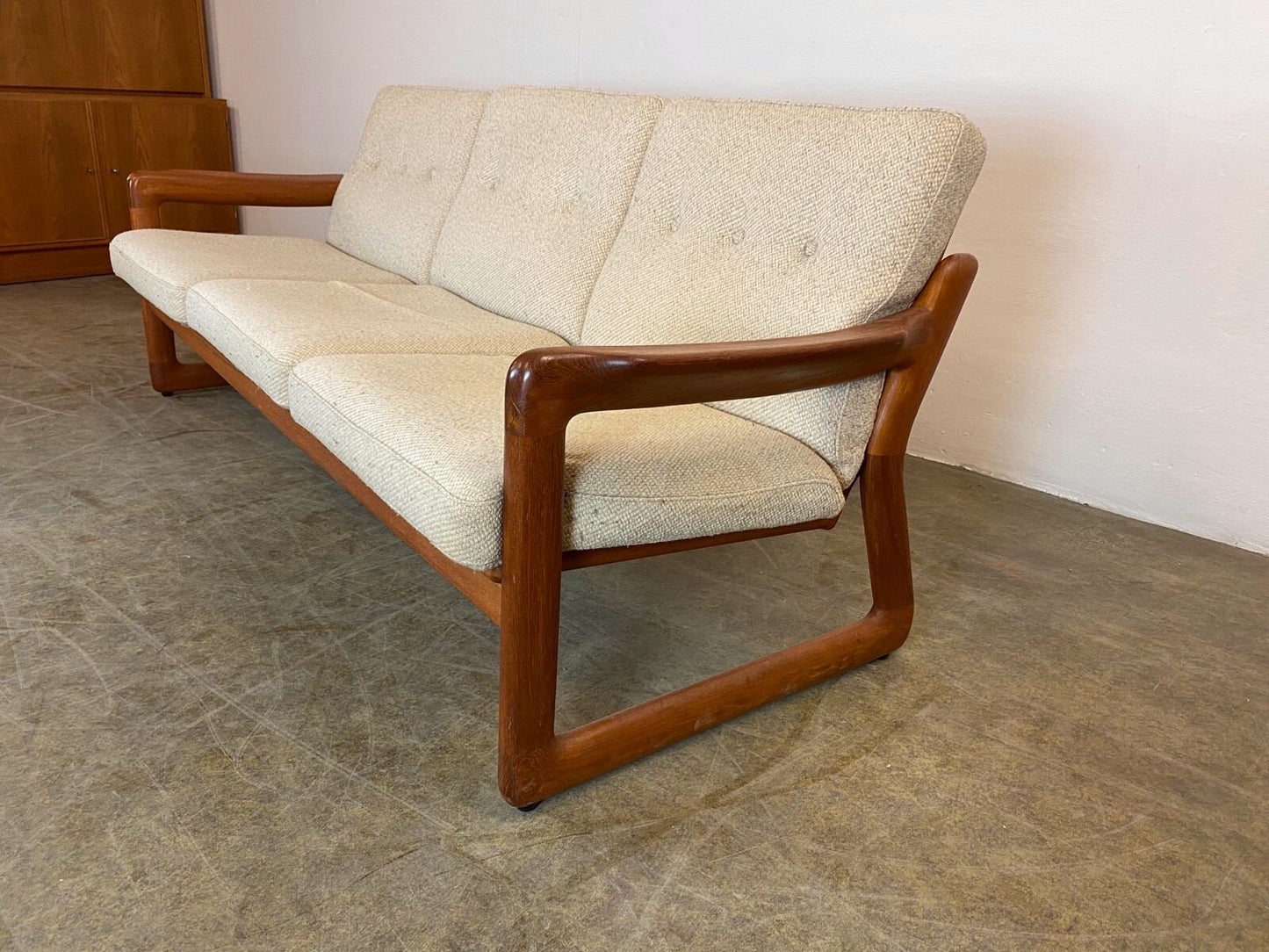 Dänisches Sofa Mid Century Komfort Teak Vintage 60er