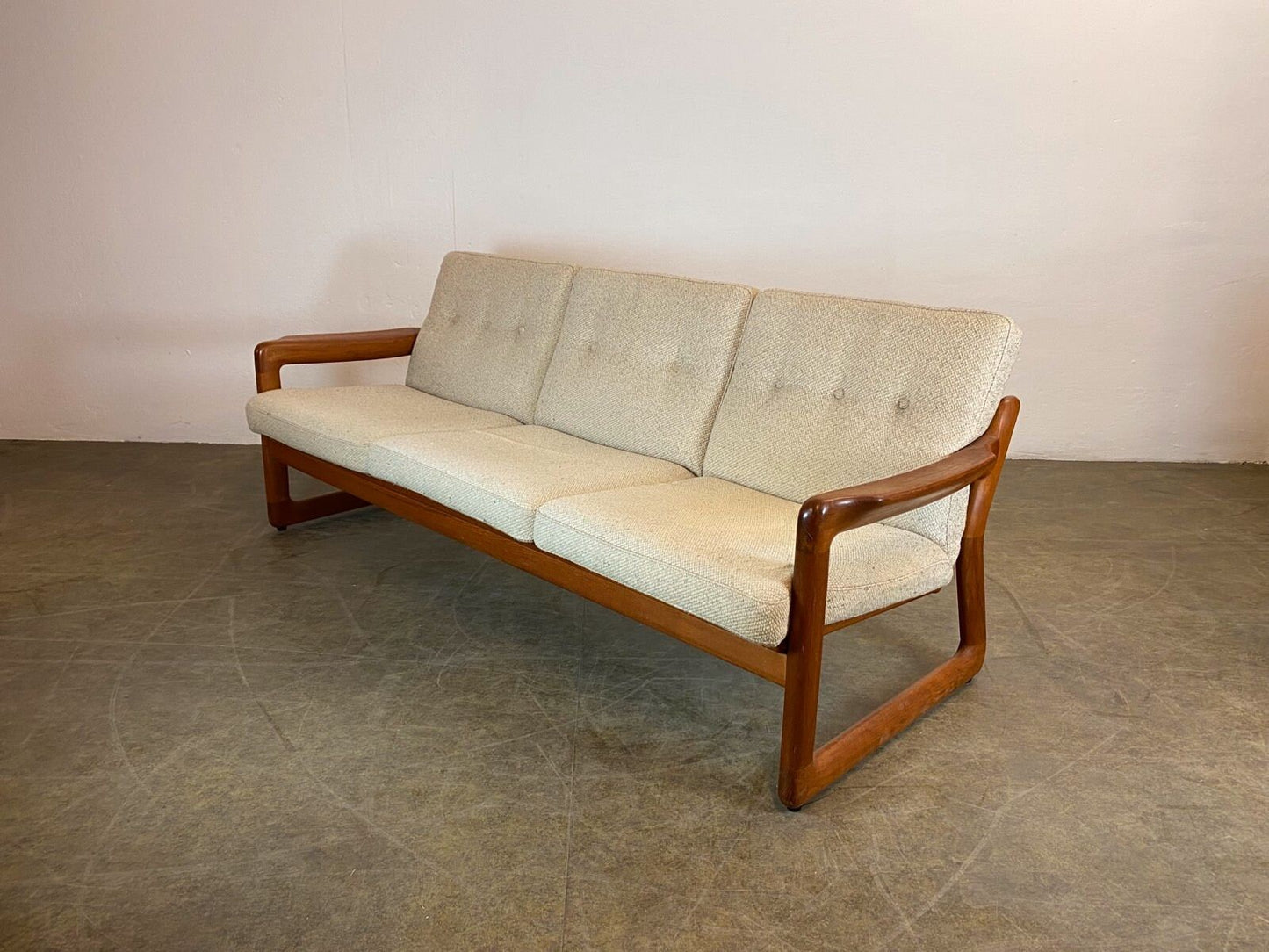 Dänisches Sofa Mid Century Komfort Teak Vintage 60er